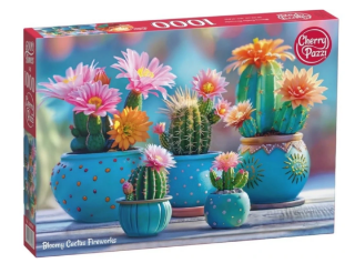 Obrázek z Puzzle CHERRY Kaktusy 1000 dílků 